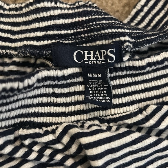 Chaps Denim striped top - Picture 5 of 6